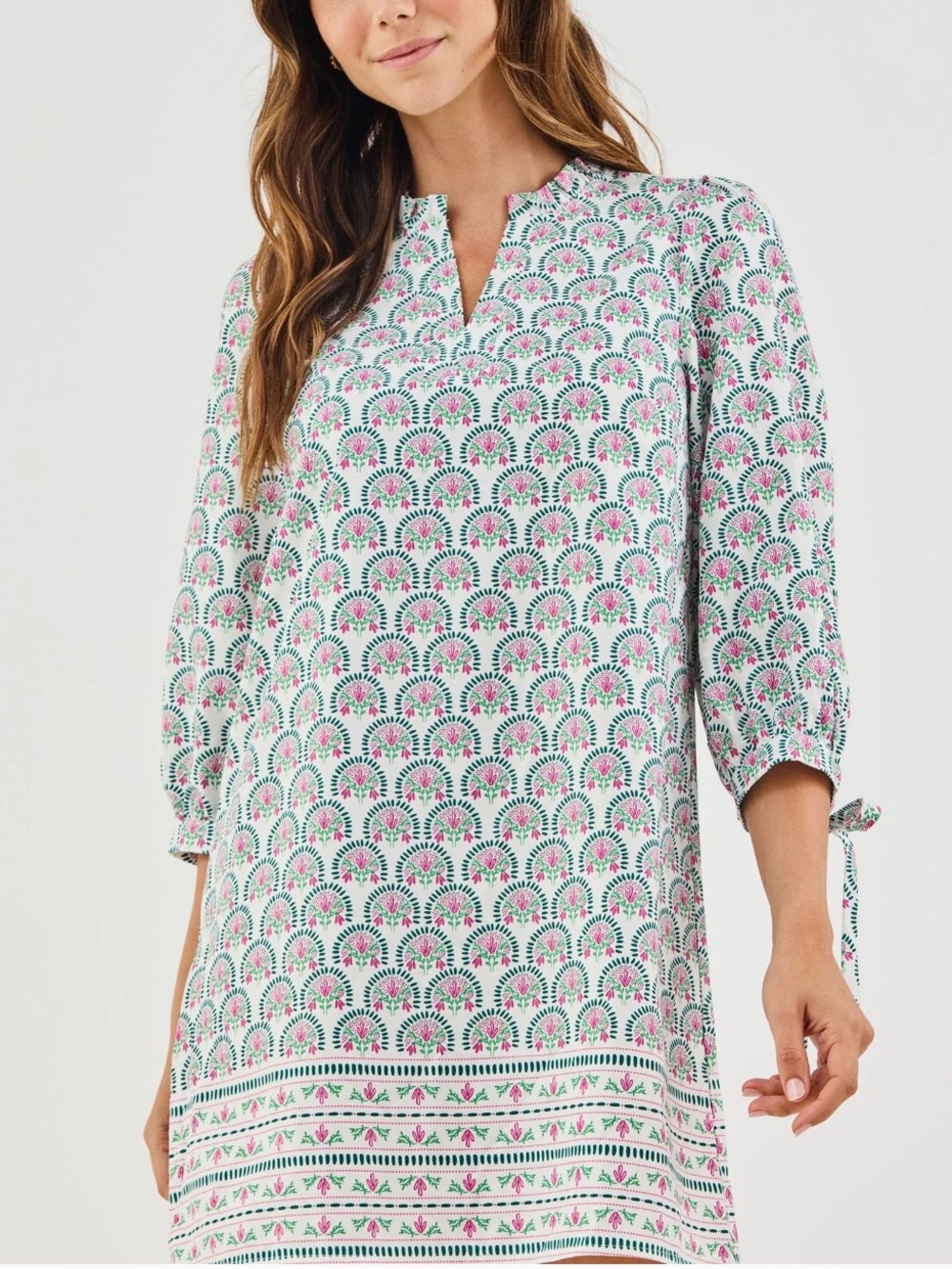 Mary Square-Lainey Dress/Sunshower Flora White Dress